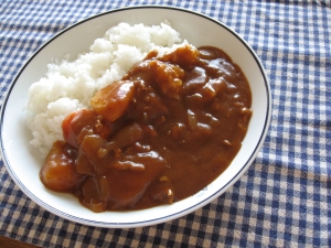 野菜ジュ−スdeトマトカレー☆