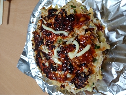 お好み焼き作りました。おいしかったです。