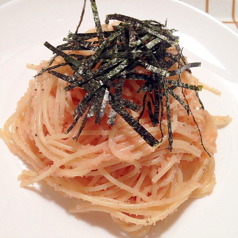 ボウルで混ぜる簡単♪明太子パスタ♪