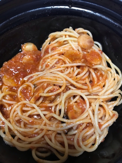 カプリチョーザ風☆トマトとにんにくのスパゲティ