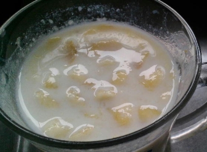 バナナヨーグルトミルク