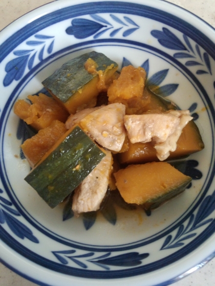 カボチャと鶏肉の煮物