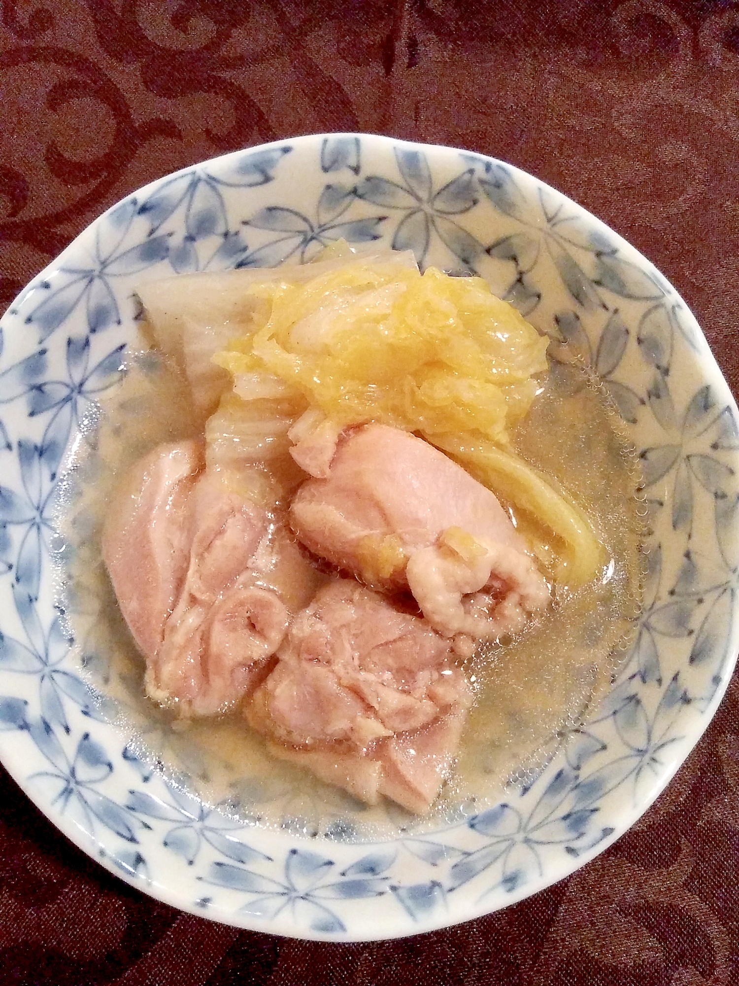 鶏肉と白菜煮込み