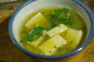 カボチャと高野の中華風スープ