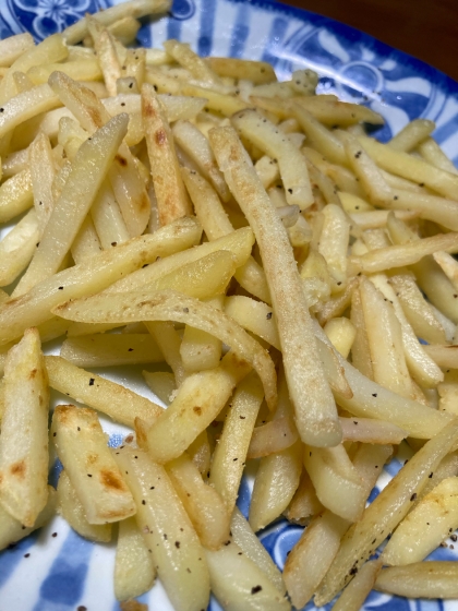細いポテトで作りました、おいしかったです