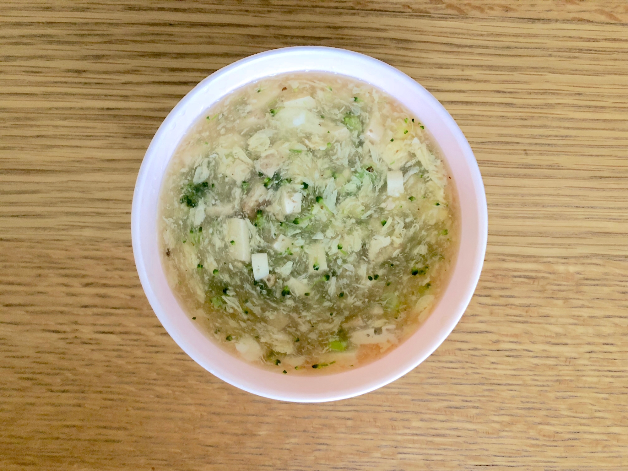 【離乳食】ブロッコリーと豆腐の卵スープ