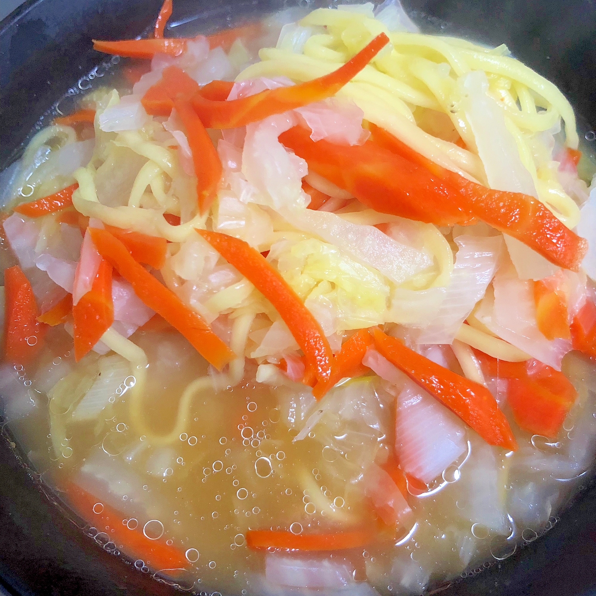 白菜と人参の味噌ラーメン☆彡