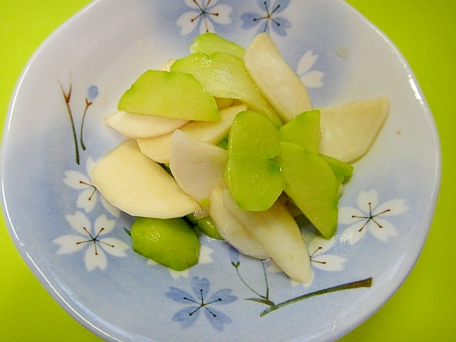 隼人瓜とカブの浅漬け レシピ 作り方 By Mint74 楽天レシピ