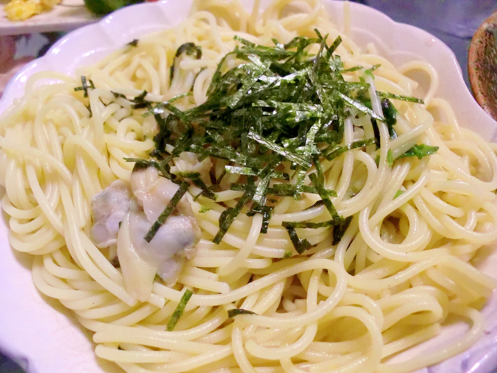 生姜にんにくたっぷり♪ボンゴレ