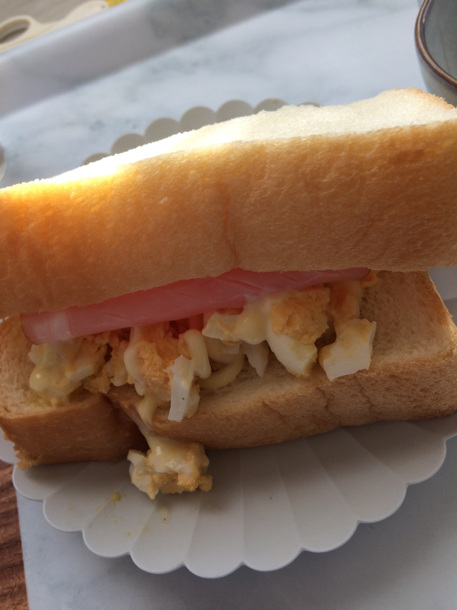 ふんわり食パンでハムと卵のサンドイッチ レシピ 作り方 By りん2 楽天レシピ ふんわり食パンでハムと卵のサンドイッチ レシピ 作り方 By りん2 楽天レシピ
