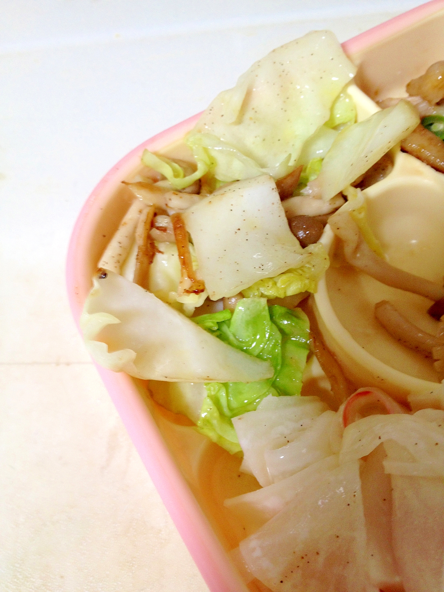 キャベツとしめじのおかか炒め
