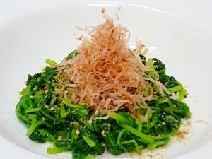 麺つゆで簡単♪　大根のつまみ菜のおひたし