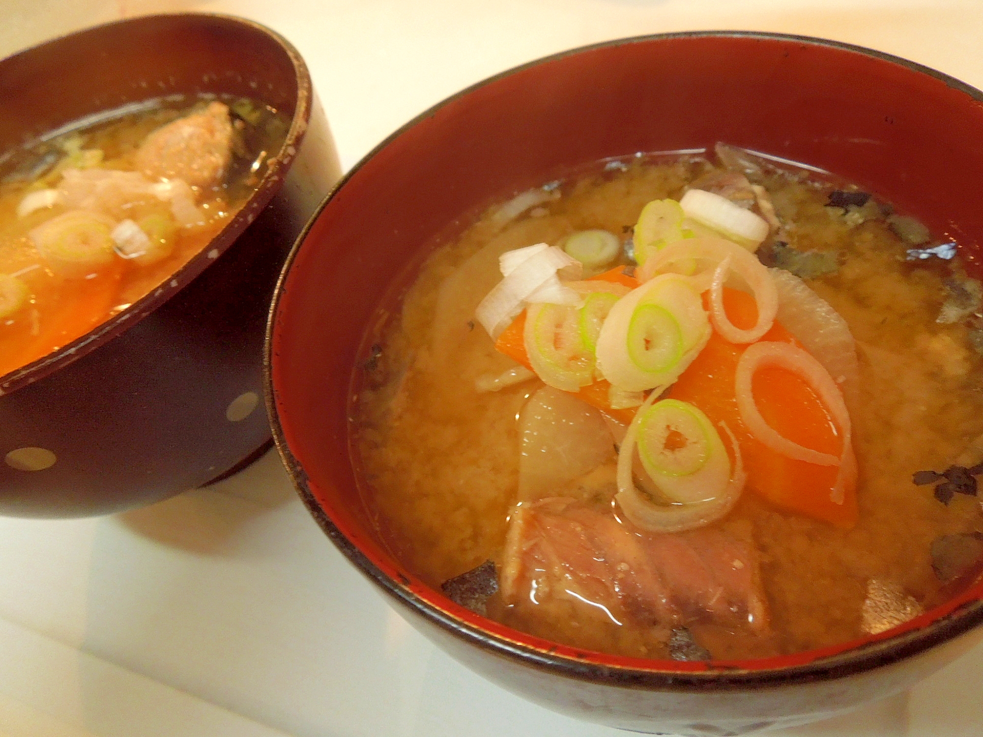 サバ水煮缶で☆簡単あら汁