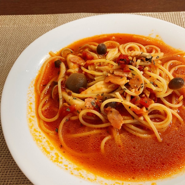 辛口トマトのスープスパゲティ レシピ 作り方 By たんころちゃん 楽天レシピ 辛口トマトのスープスパゲティ レシピ 作り方 By たんころちゃん 楽天レシピ