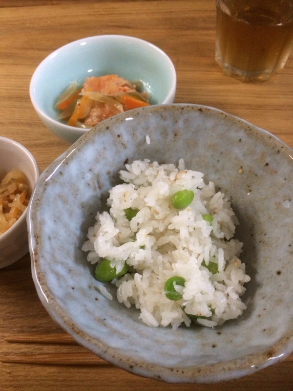 枝豆しらすごはん