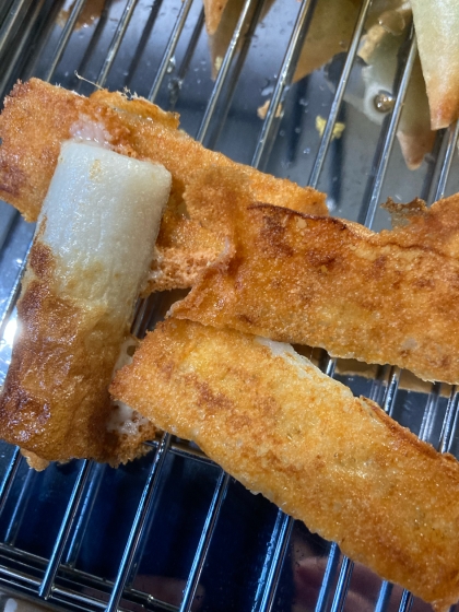 スピード調理⭐材料２つで！こんがりチーズちくわ