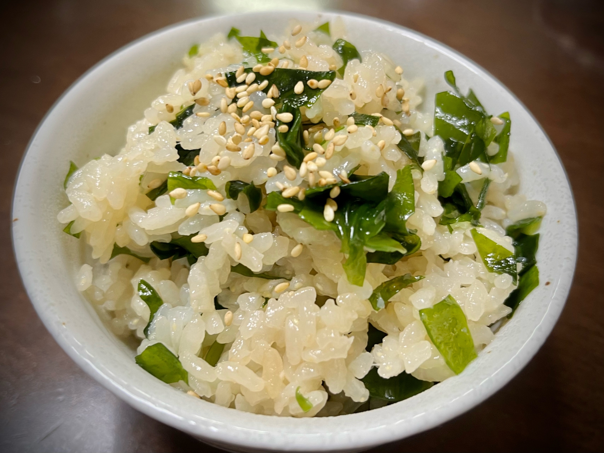 わかめご飯(醤油味)