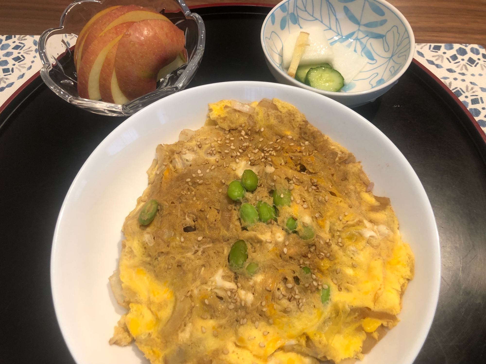 五穀米でふわとろ玉子丼。No.935