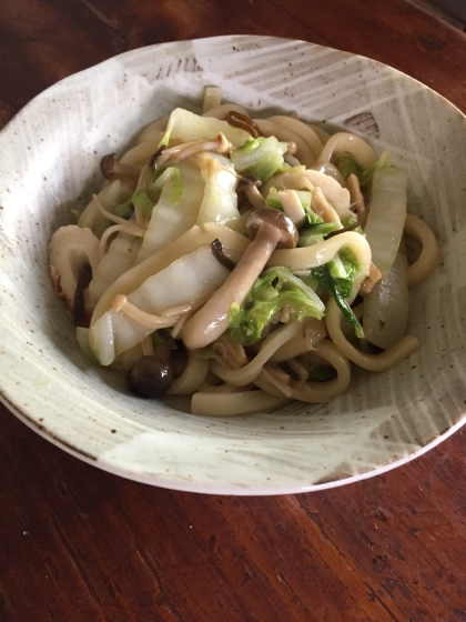 普通の焼うどんの他に探していてみつけました！あっさり美味しくできました☆