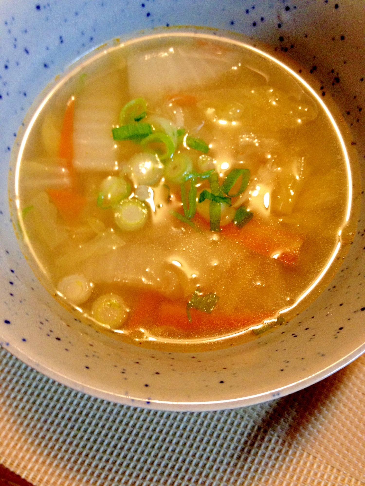 ショウガでぽかぽか☆白菜のスープ