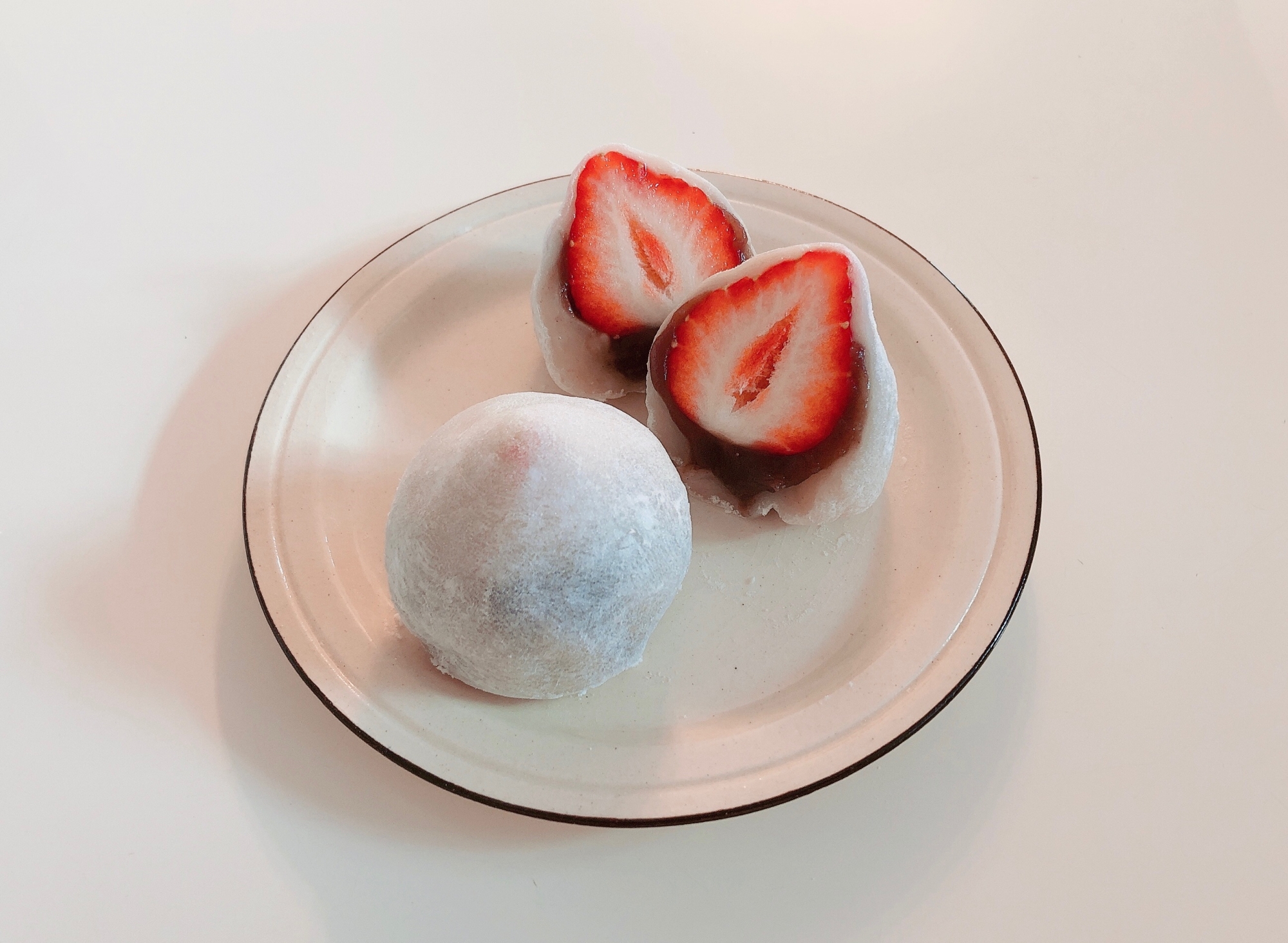 レンジで簡単 いちご大福♪