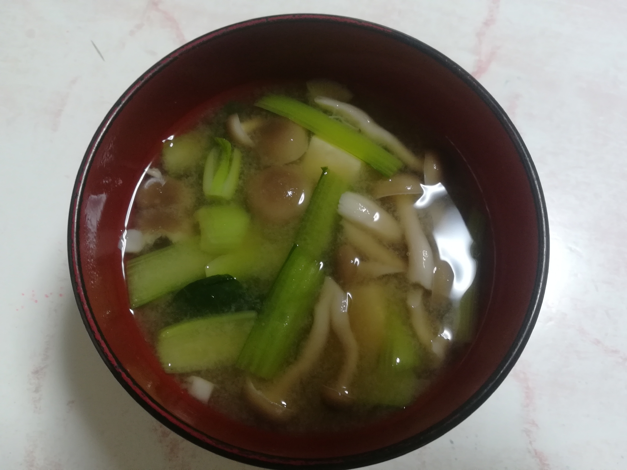 簡単！小松菜の味噌汁