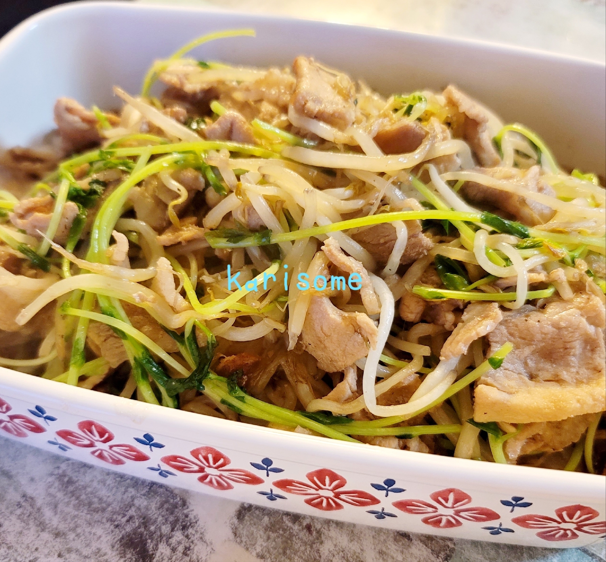 簡単！豆苗ともやしの炒め物♪♪【作り置き】