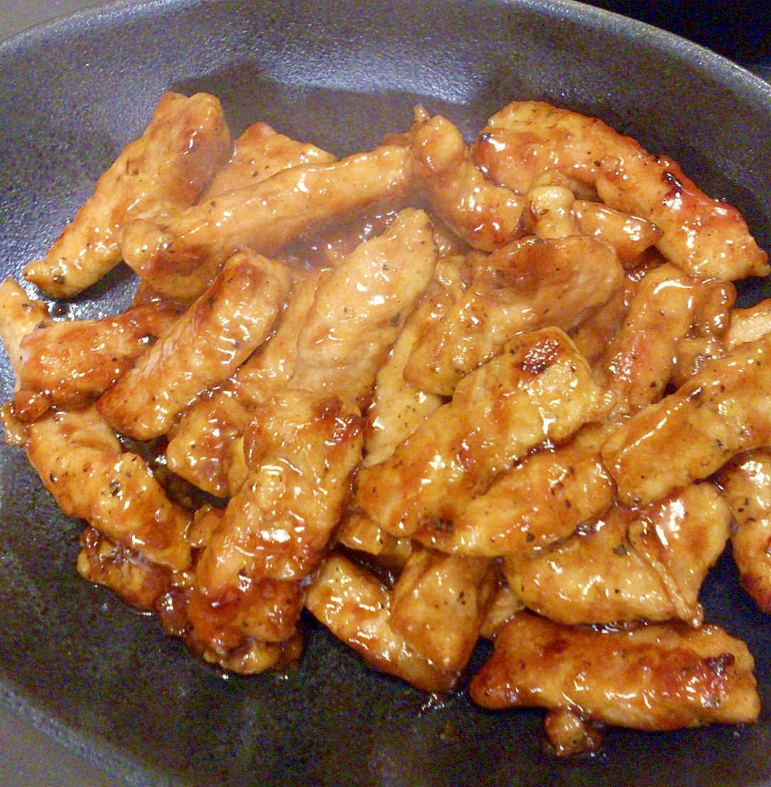 豚ロースの黒酢炒め