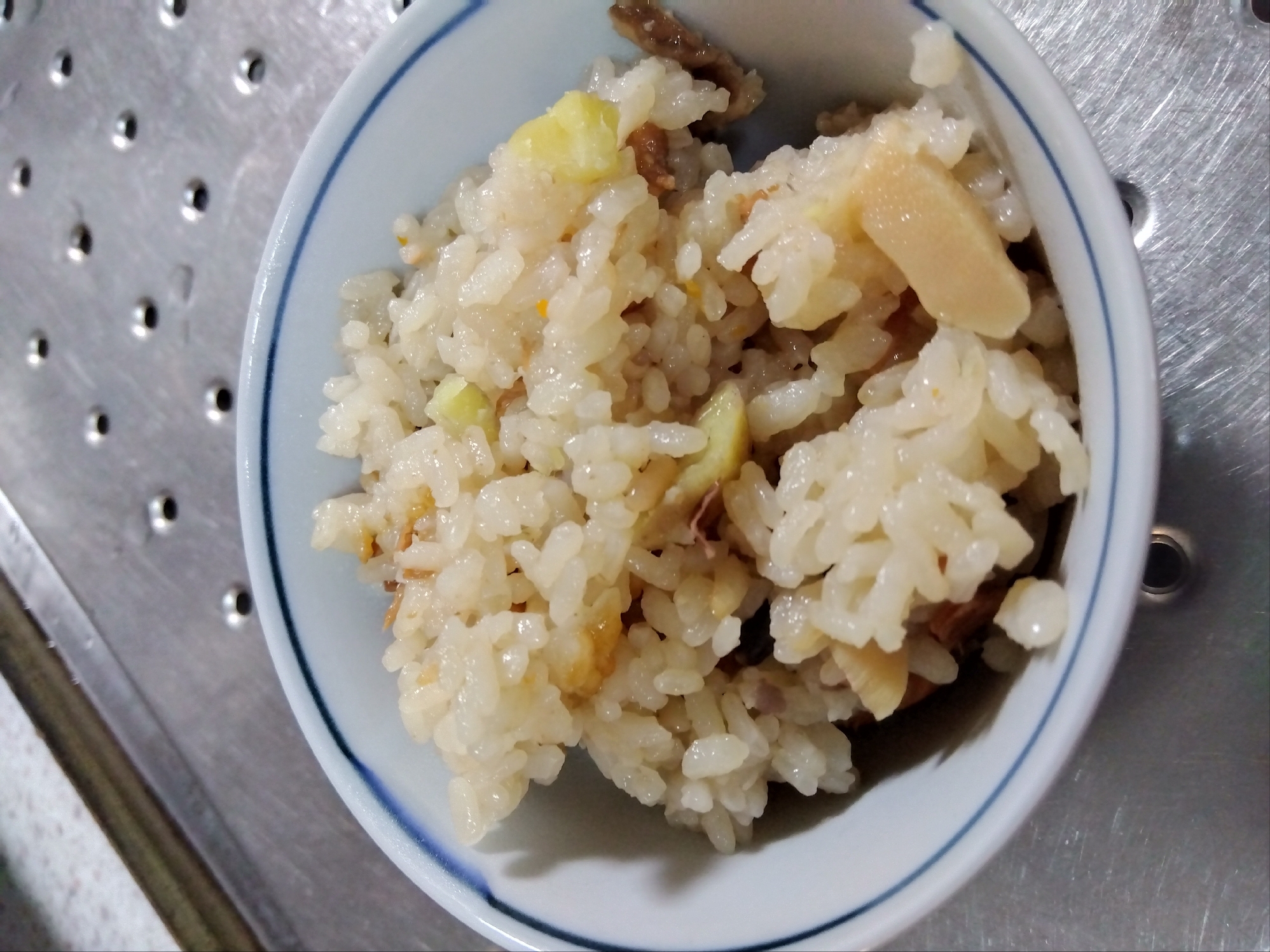 「たけのこ」と栗入り炊き込みご飯