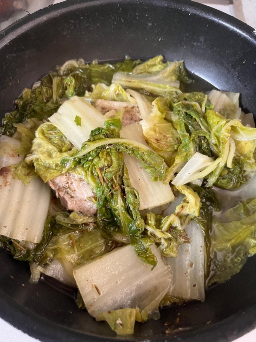 豚こま肉と白菜の重ね煮