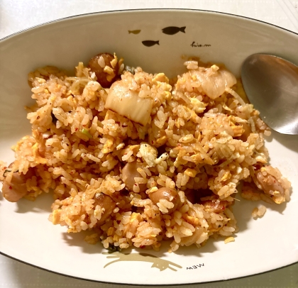 キムチチャーハンの決定版！秘技あり豚キムチ焼き飯