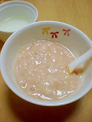 離乳食中期 トマトリゾット風豆乳おじや レシピ 作り方 By はちわれ４１３ 楽天レシピ