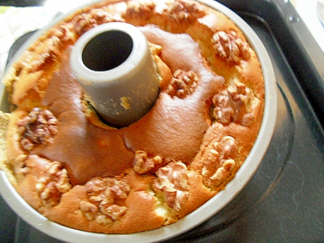 くるみとバナナのシフォンケーキ 甘さ控えめ レシピ 作り方 By ミスチバス 楽天レシピ