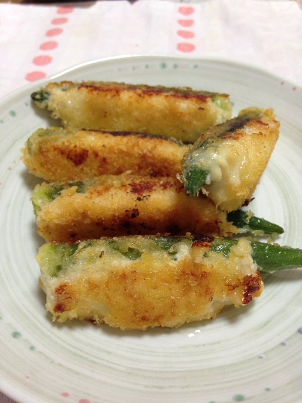 オクラの肉詰め レシピ 作り方 By ちびとも0622 楽天レシピ オクラの肉詰め レシピ 作り方 By ちびとも0622 楽天レシピ