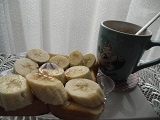 おはようございます
バナナで満腹　美味しかったです　黒蜜で　いっそう　栄養満点ですね　ありがとうございました