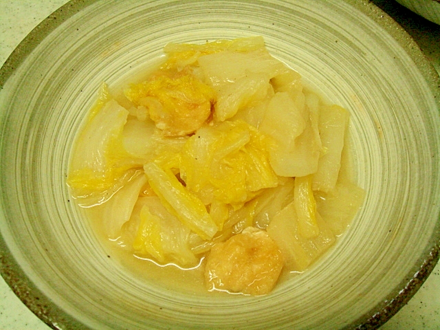 白菜とアゲの味噌煮