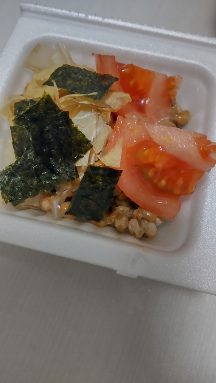 トマト海苔♪納豆