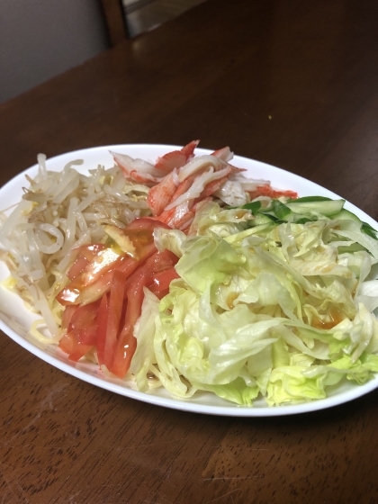 もやしナムルの冷やし中華