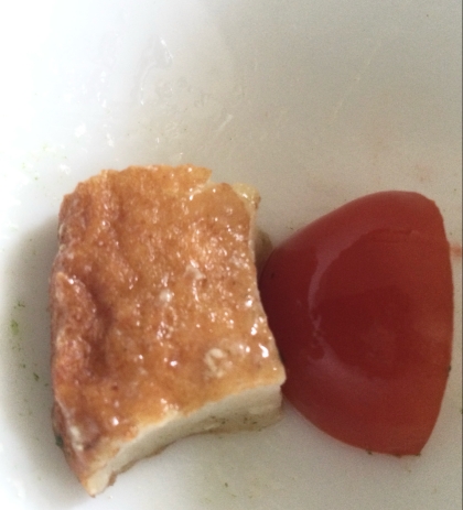トマトとさつま揚げ♪ْ˖⋆
