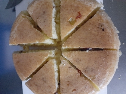 炊飯器で作るレーズンケーキ