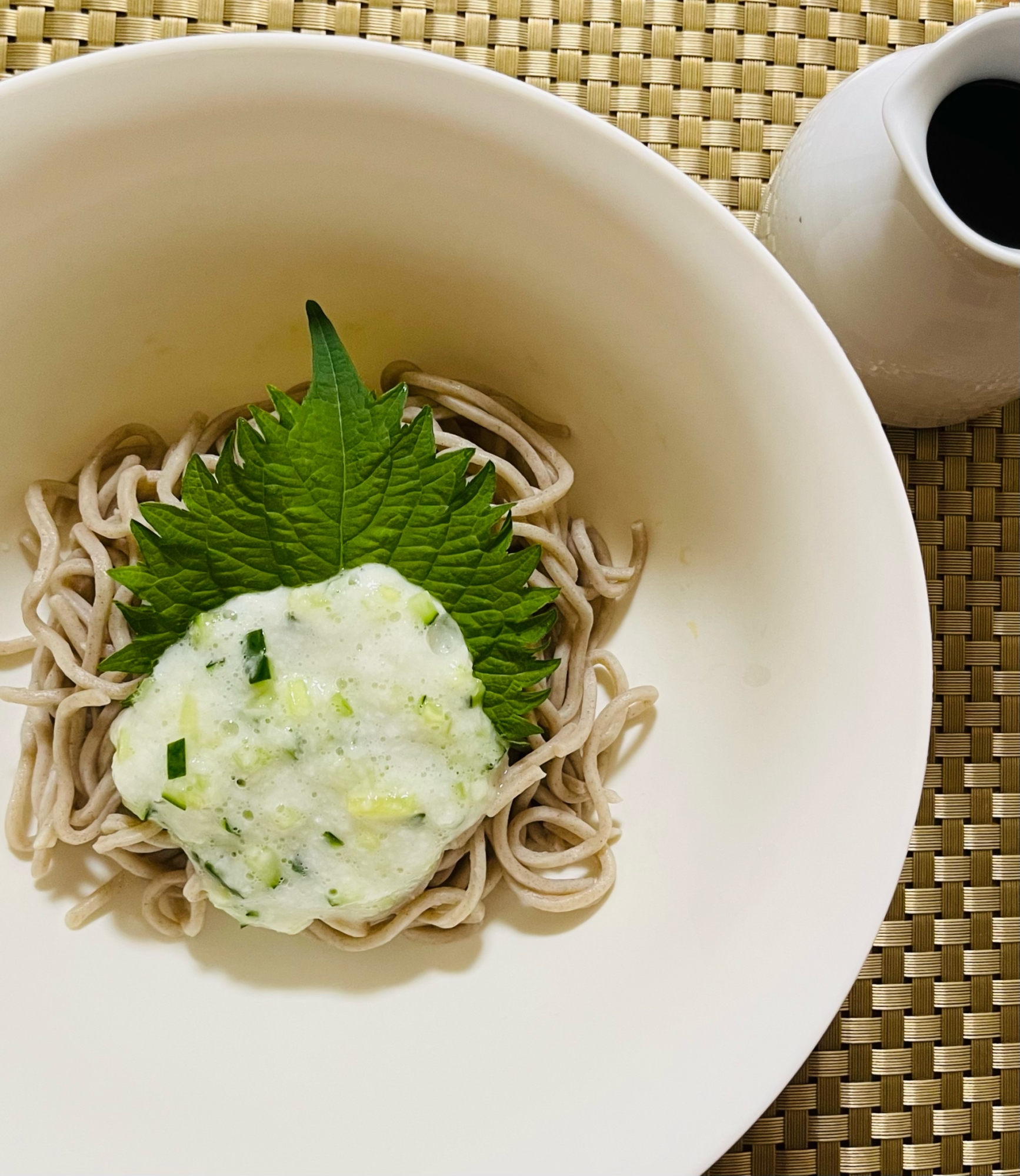 スルッと食べれる♡冷たいとろろ蕎麦