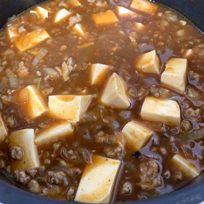 お鍋からで失礼します。お家で美味しい麻婆豆腐が作りたくて初めて甜麺醤や豆板醤を購入しました♪簡単でとっても美味しかったです☆ごちそう様でした‼︎