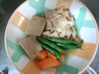高野豆腐とえのきの煮付け