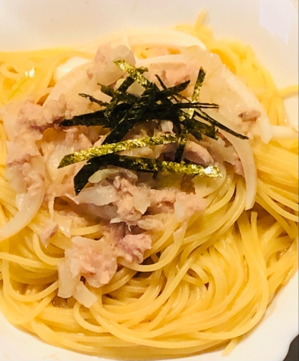 簡単♪我が家の“ツナと玉ねぎの和風パスタ”