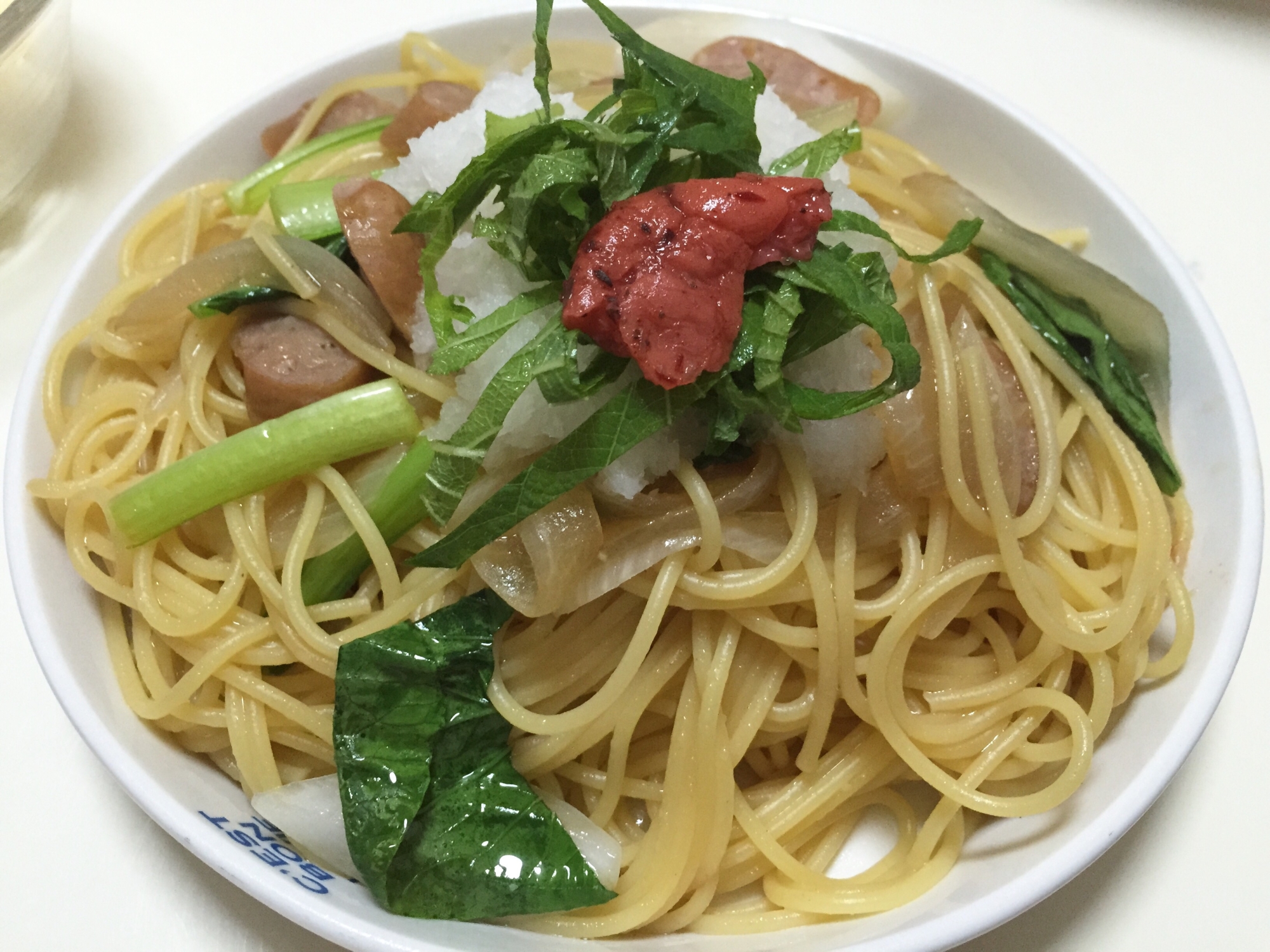 梅しそおろしの和風パスタ