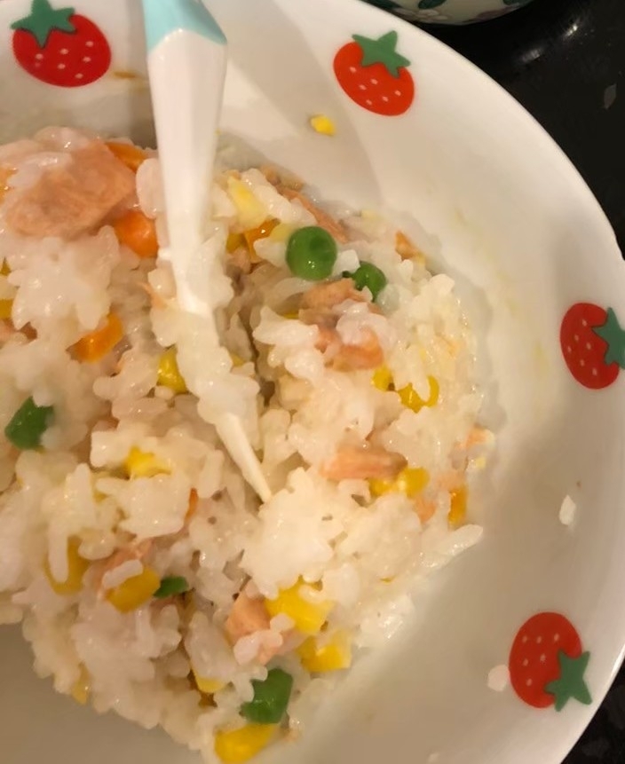 はじめてのチャーハン風ごはん(幼児食)