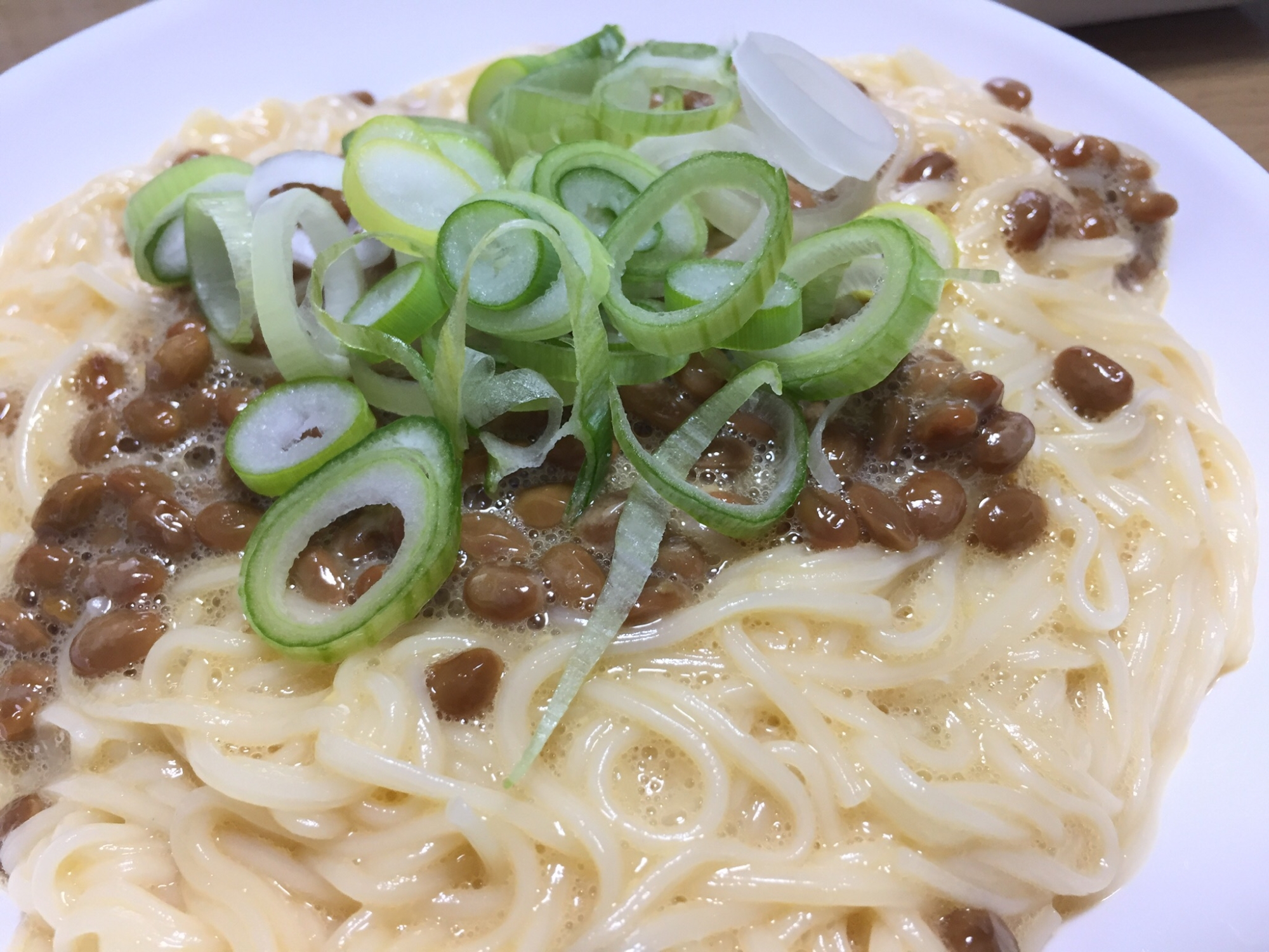 納豆卵そうめん