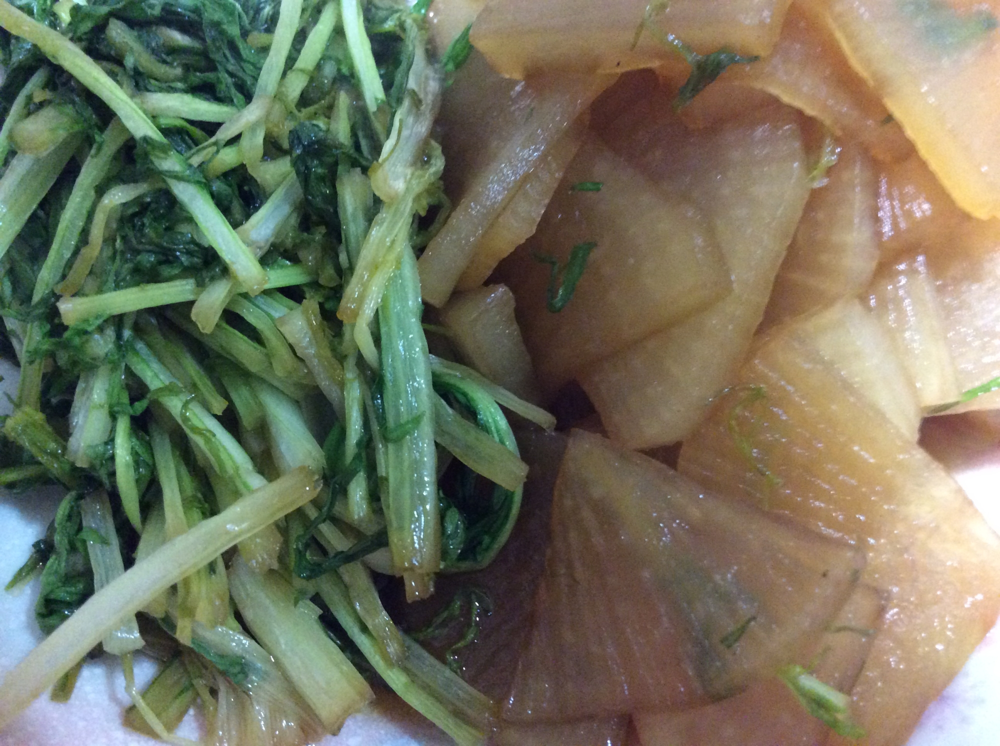 水菜と大根の煮物