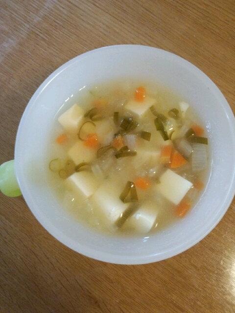 離乳食 中期 後期 野菜たっぷり味噌汁 レシピ 作り方 By Kmama36 楽天レシピ
