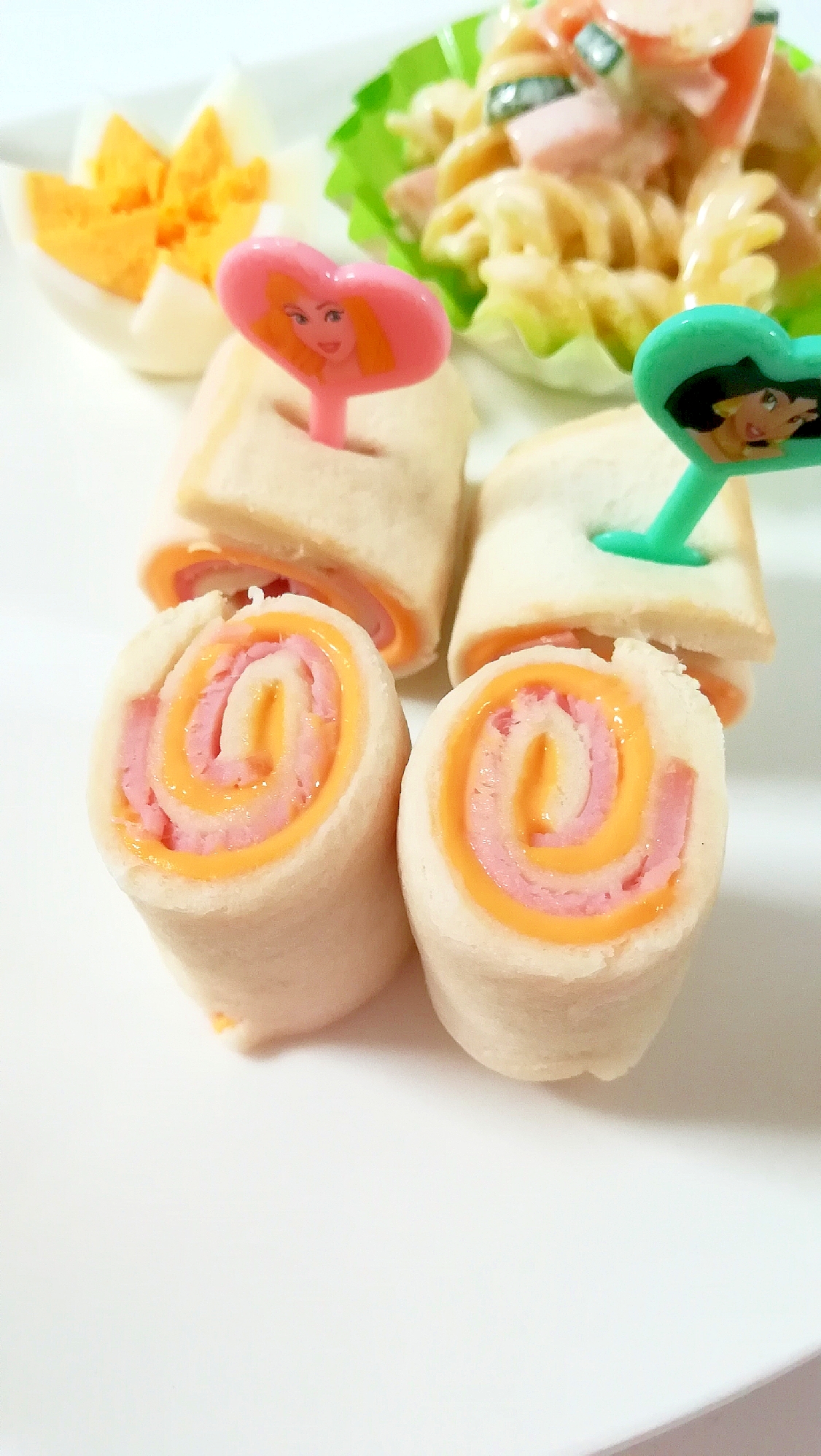 ハムチーズのくるくるサンド レシピ 作り方 By Mywayuayu 楽天レシピ